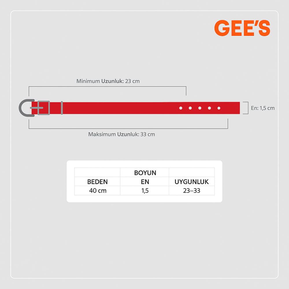 GEE'S KÖPEK BOYUN TASMASI DOKUMA SOFT 40 CM